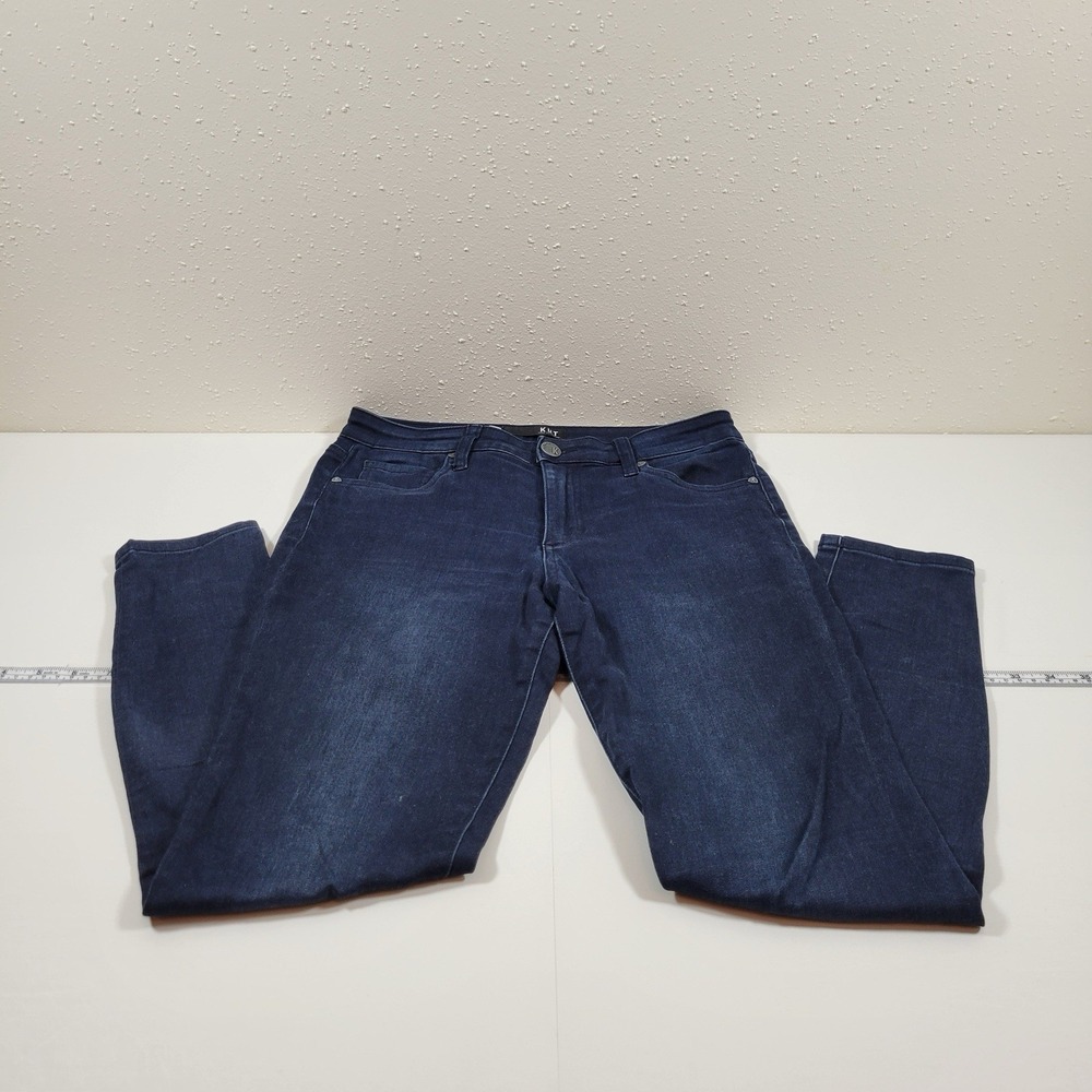 Kut From The Cloth Women's Jeans Donna High Rise Ankle Skinny Size 4 Dark Blue
